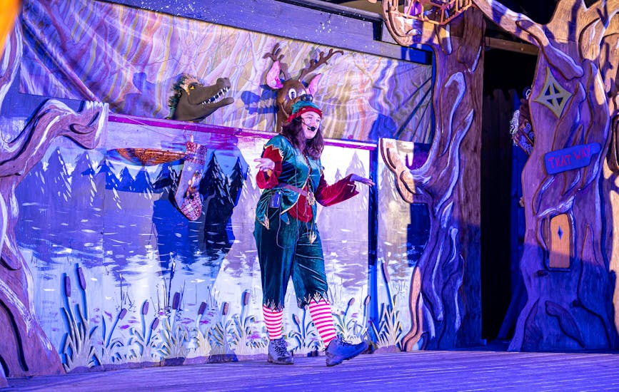 The mini pantomine at BeWILDerwood Presents Christmas