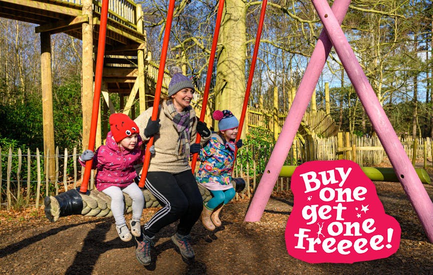 Buy one get one free this February Half Term at BeWILDerwood Cheshire