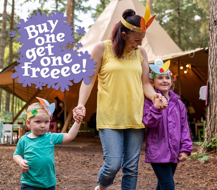 Buy One Get One Free this Mother's Day at BeWILDerwood